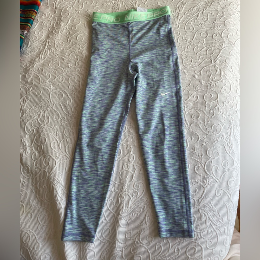 Nike Blue and Green Leggings